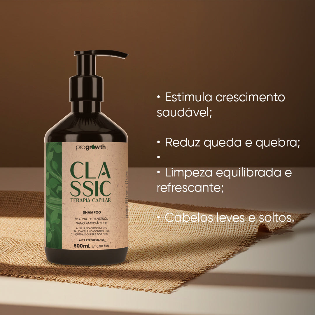 Shampoo para Crescimento Capilar Pro Growth Classic 500mL