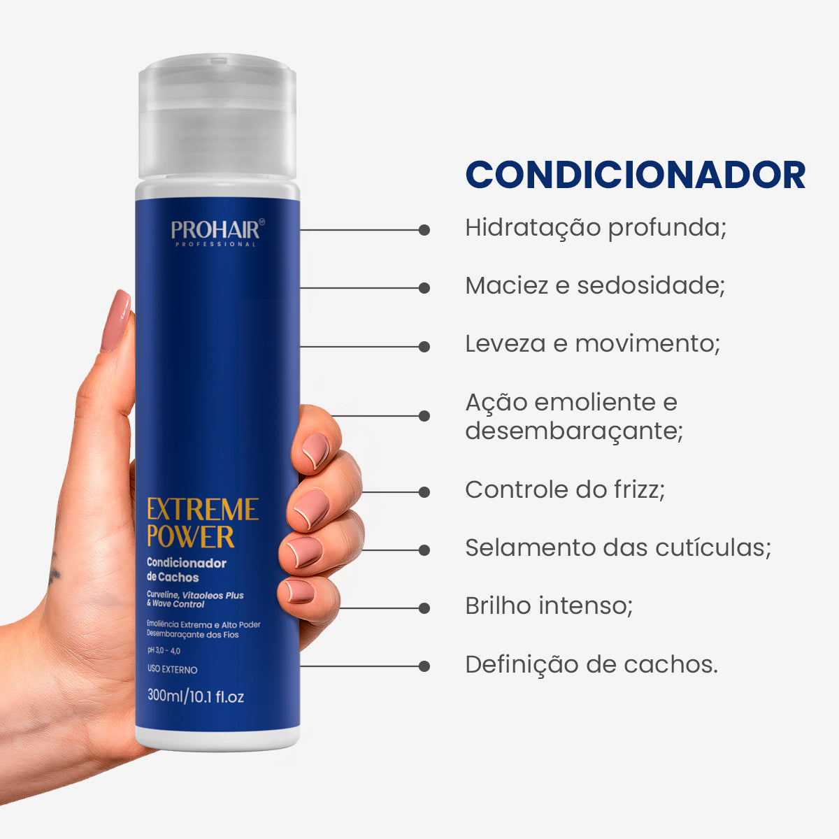 Condicionador Para Cachos Extreme Power 300mL - Prohair