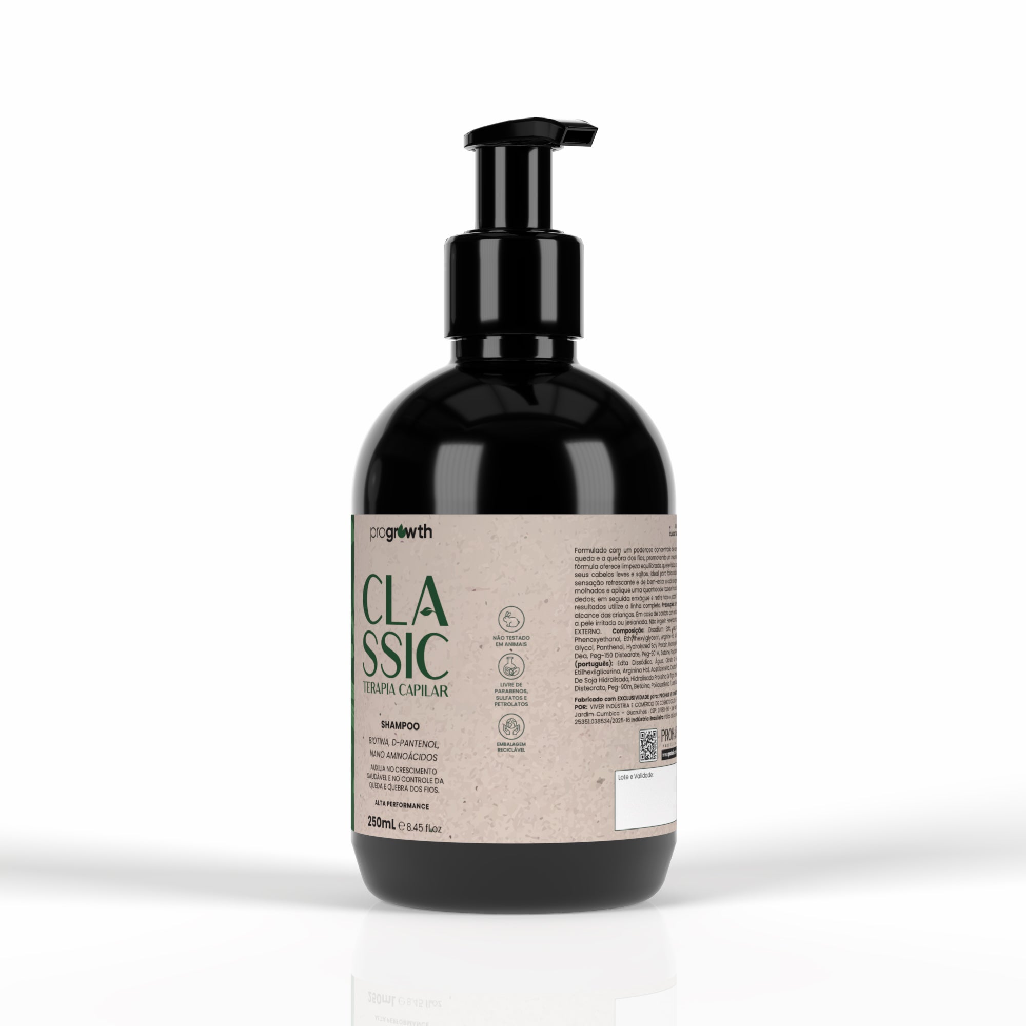 Shampoo para Crescimento Capilar Pro Growth Classic 250mL
