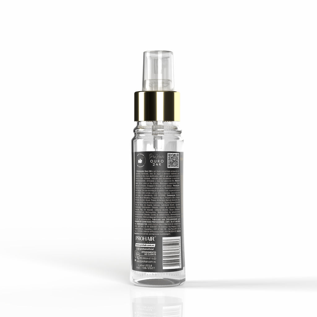 Restaurador de Hidratação Ouro 24K 45ml - Prohair