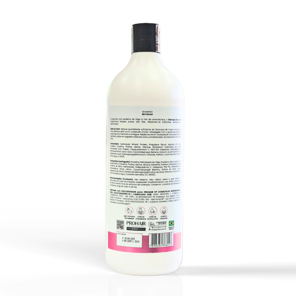 Shampoo de Reconstrução Profunda BB Cream 1L - Prohair