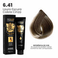 Coloração Profissional 60g Pro Color - 6.41 Louro Escuro Cobre Cinza