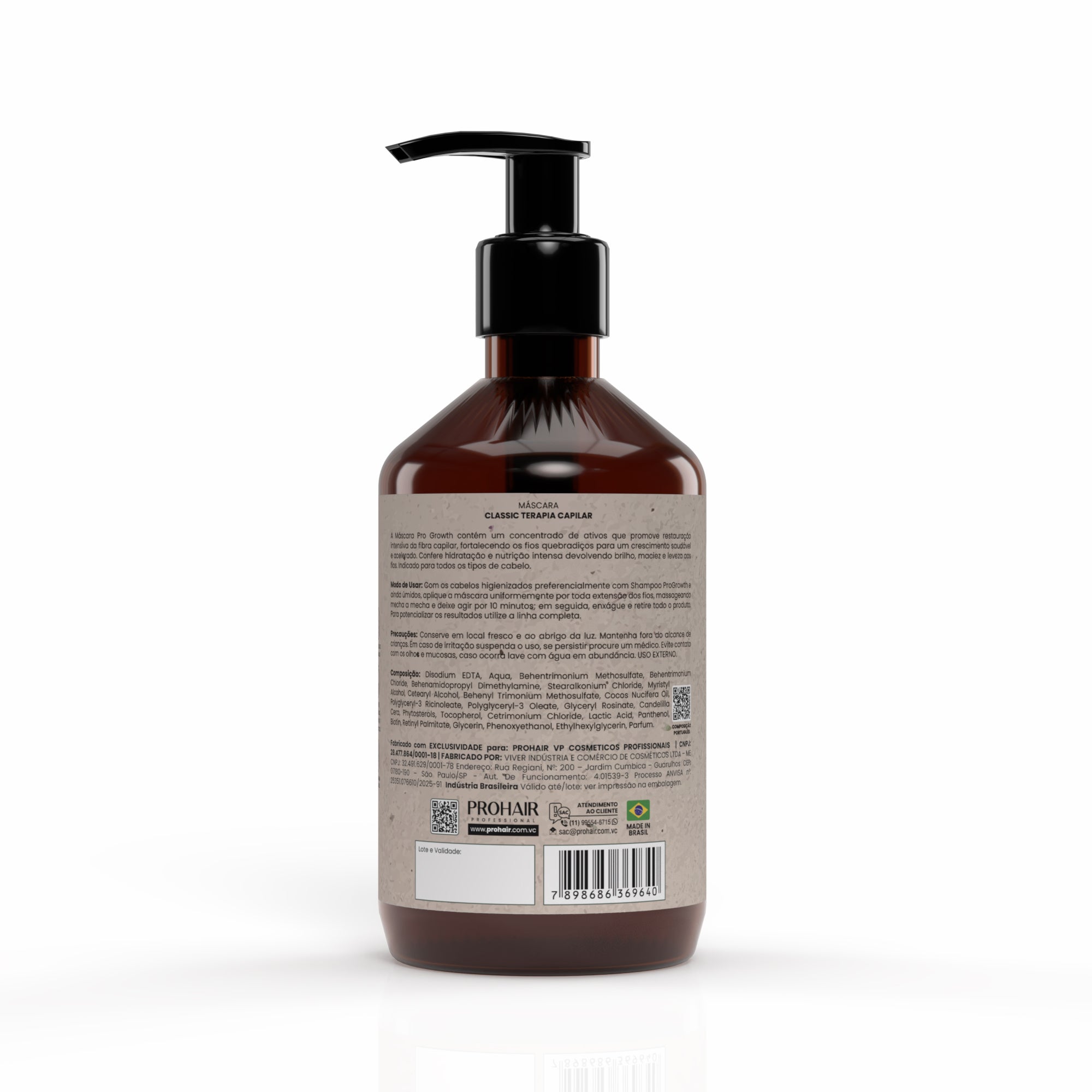 Máscara para Crescimento Capilar Pro Growth Classic 500mL