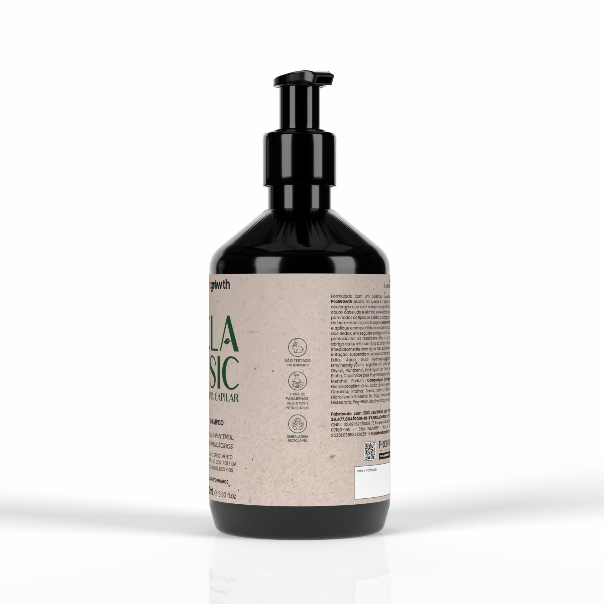 Shampoo para Crescimento Capilar Pro Growth Classic 500mL
