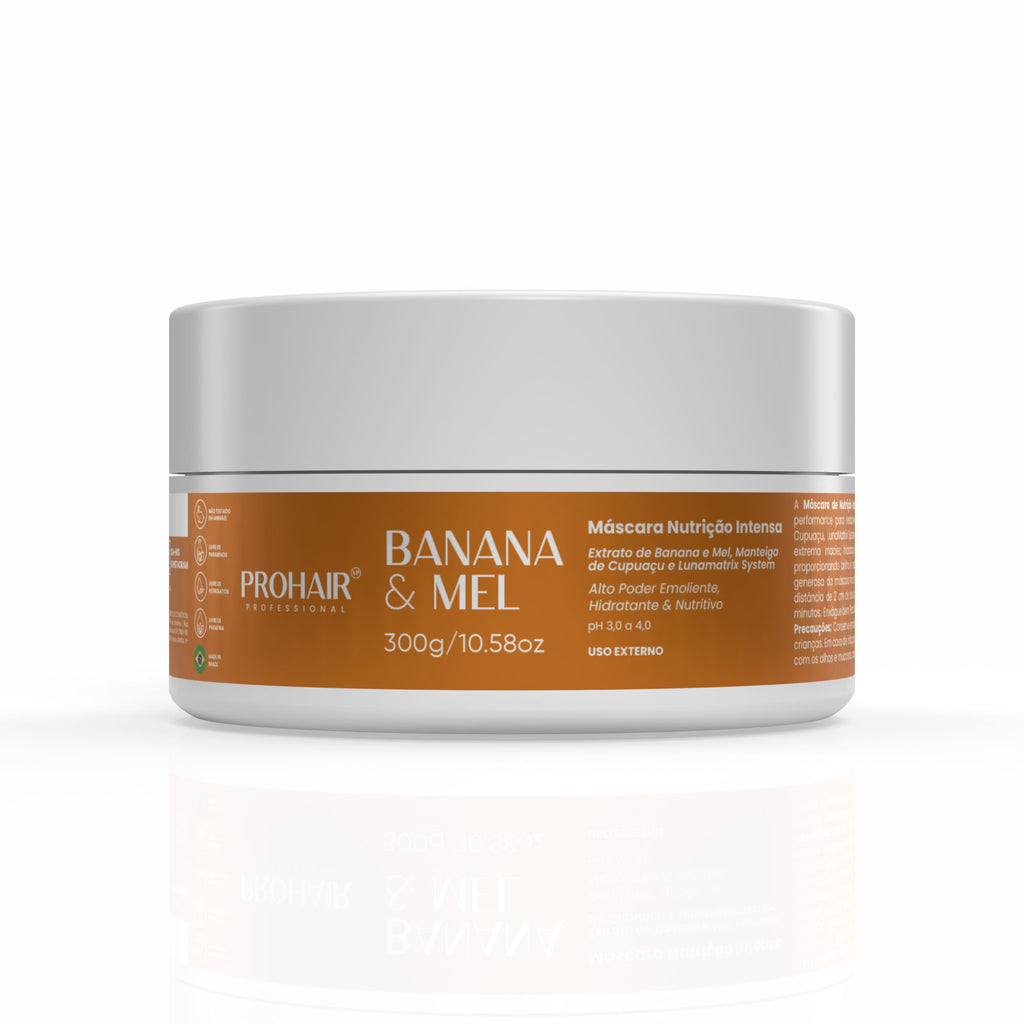 Máscara de Nutrição Intensa Banana e Mel 300g - Prohair