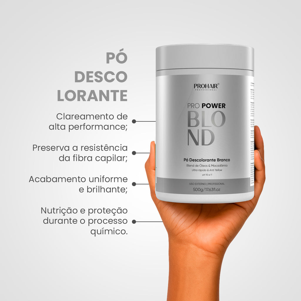 Pó Descolorante Branco 500g - Prohair