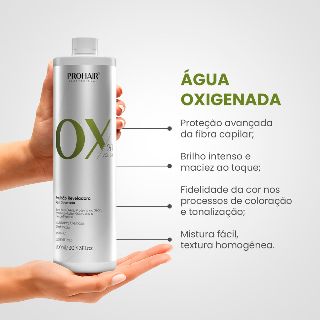 Água Oxigenada OX 20 Volumes 900mL - Prohair