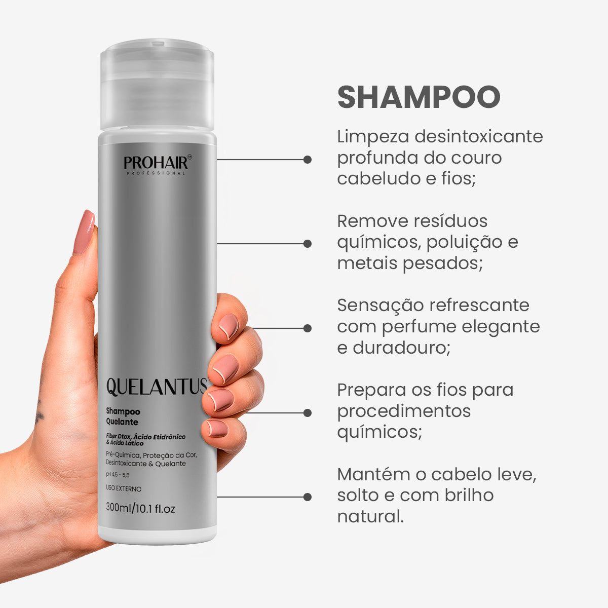 Shampoo Zero Metal Quelantus 300mL - Prohair