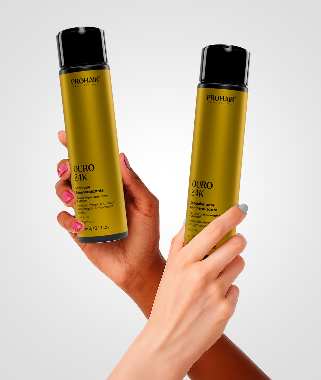 Shampoo de Hidratação Ouro 24k 300mL - Prohair