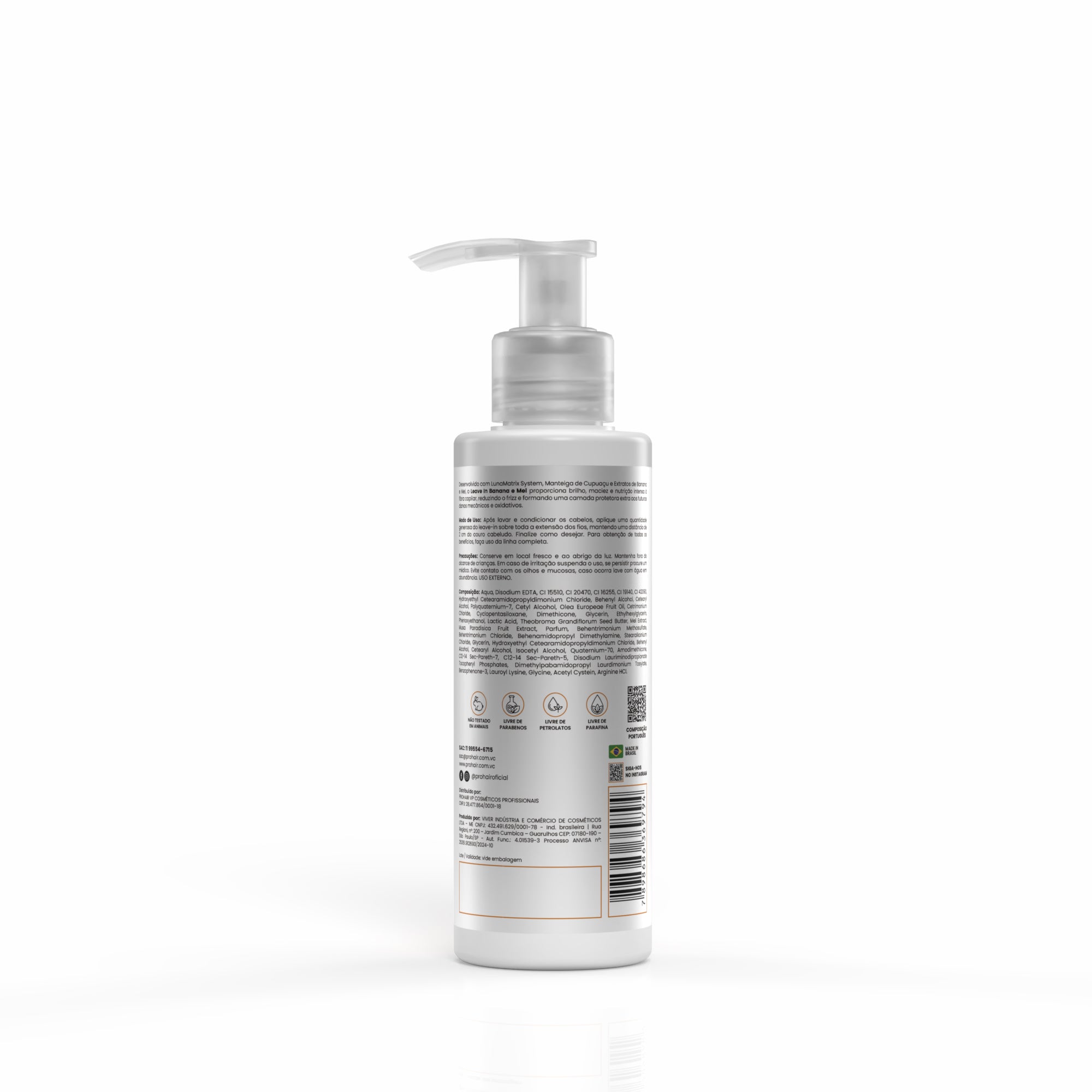 Leave In de Nutrição Intensa Banana e Mel 200mL - Prohair