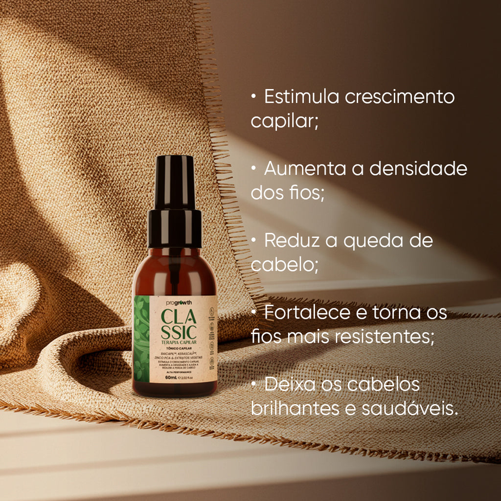 Tônico para Crescimento Capilar Pro Growth Classic 60mL